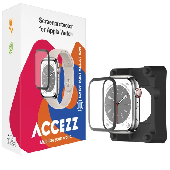Accezz Screenprotector met applicator Apple Watch Series 10 - 46 mm Transparant