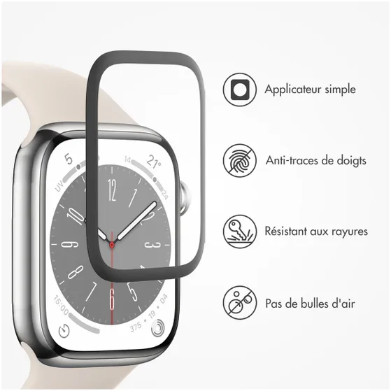 Accezz Screenprotector met applicator Apple Watch Series 10 - 46 mm Transparant