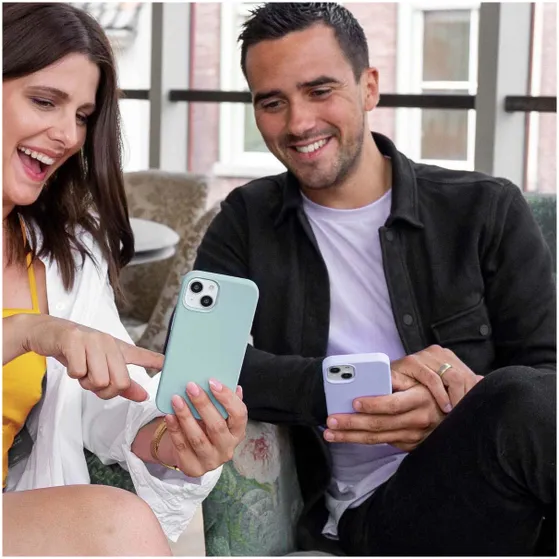 Accezz Liquid Silicone voor Apple iPhone SE (2022 / 2020) / 8 / 7 Blauw