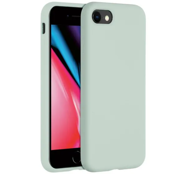 Accezz Liquid Silicone voor Apple iPhone SE (2022 / 2020) / 8 / 7 Blauw