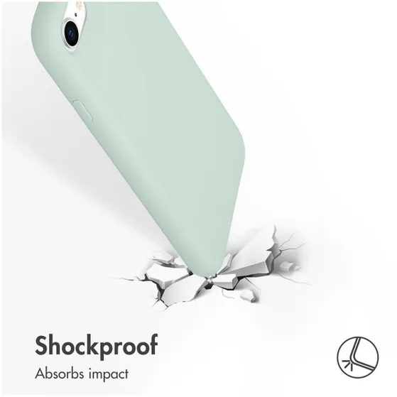 Accezz Liquid Silicone voor Apple iPhone SE (2022 / 2020) / 8 / 7 Blauw