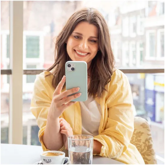 Accezz Liquid Silicone voor Apple iPhone SE (2022 / 2020) / 8 / 7 Blauw