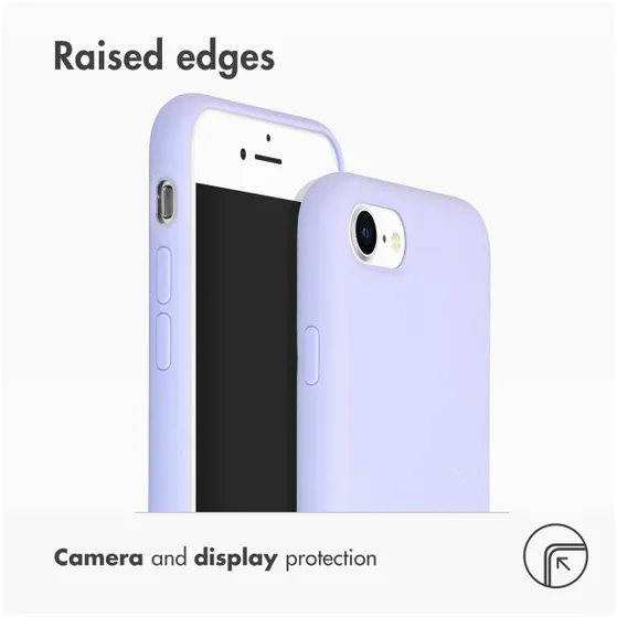 Accezz Liquid Silicone voor Apple iPhone SE (2022 / 2020) / 8 / 7 Lila