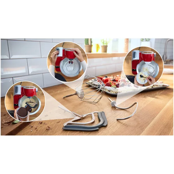 Bosch MUM5X720 Rood/zilver