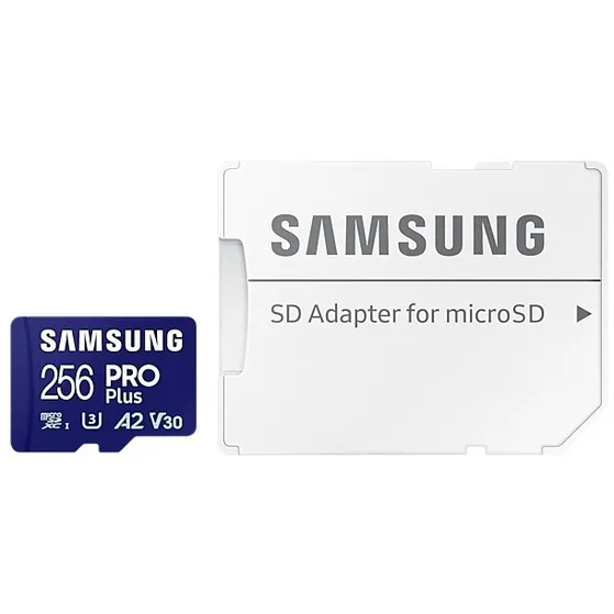 Samsung PRO Plus 256GB (2023) microSDXC + SD Adapter