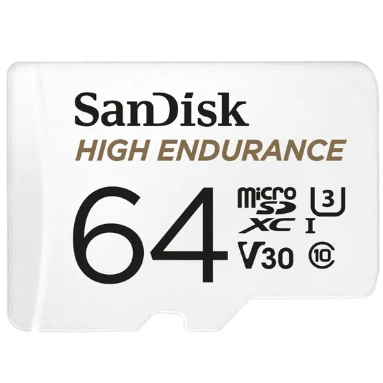 SanDisk MicroSDHC High Endurance 64GB incl SD adapter