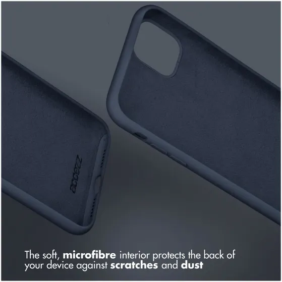 Accezz Liquid Silicone voor Samsung Galaxy A53 Donkerblauw