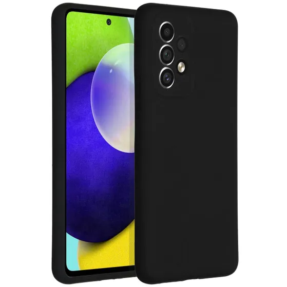 Accezz Liquid Silicone voor Samsung Galaxy A53 Zwart