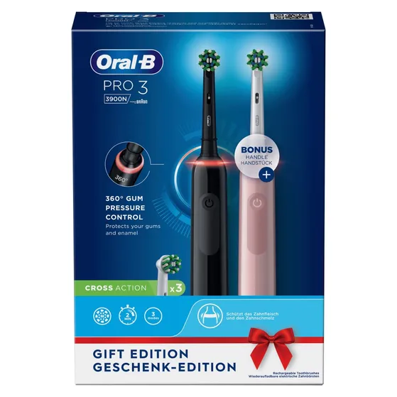 Oral B Pro 3 3900N Zwart/roze