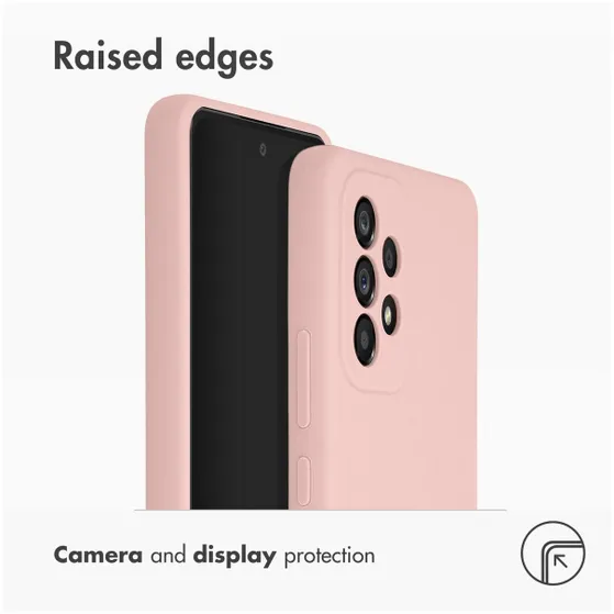 Accezz Liquid Silicone voor Samsung Galaxy A53 Roze