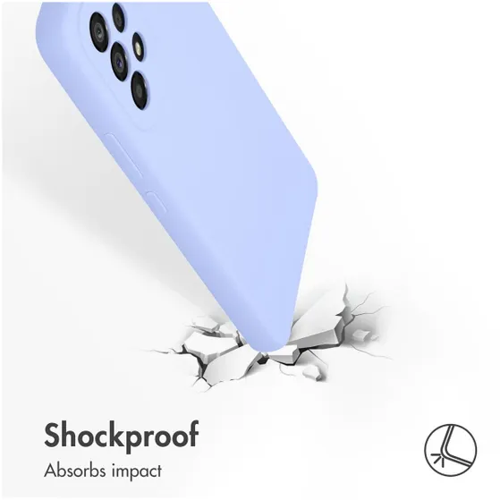 Accezz Liquid Silicone voor Samsung Galaxy A53 Paars