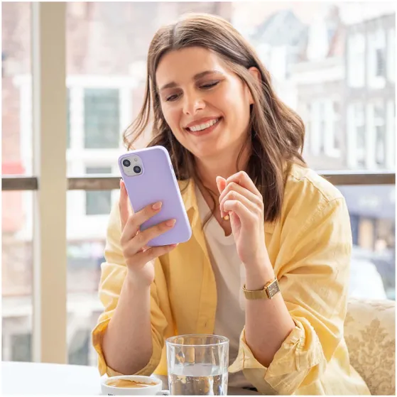 Accezz Liquid Silicone voor Samsung Galaxy A53 Paars