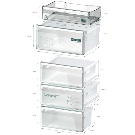 Siemens KG36NEXAG extraKlasse Zwart