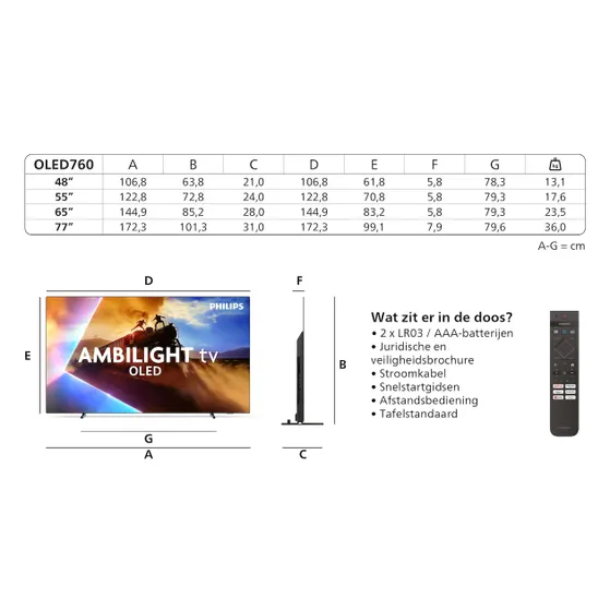 Philips 48OLED760 Ambilight (2025)