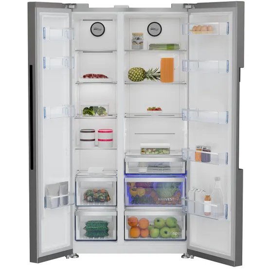 Beko GN1603140ZHXBN Zilver