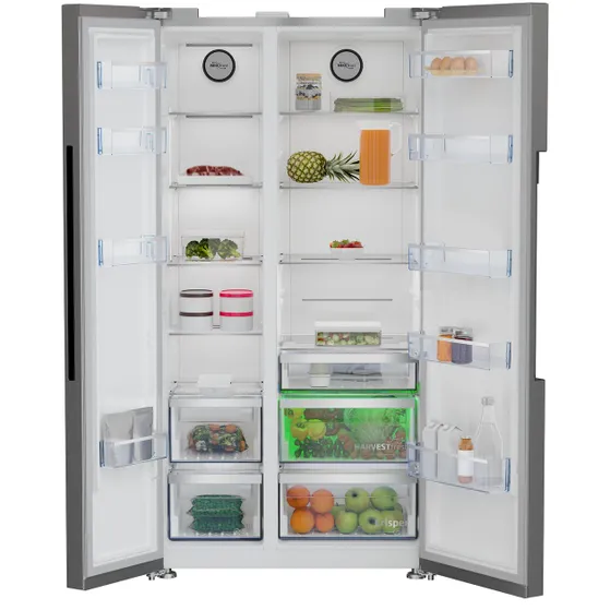 Beko GN1603140ZHXBN Zilver