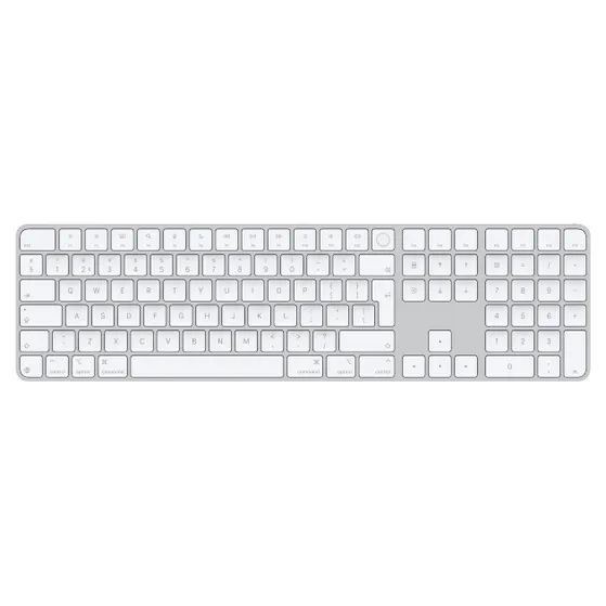 Apple Magic Keyboard met Touch ID en numeriek toetsenblok (2024) Wit