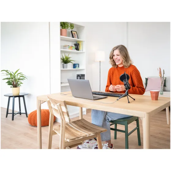 Trust GXT 232 Mantis Microfoon - Gaming & Streamen Zwart