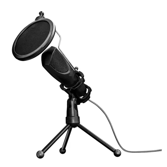 Trust GXT 232 Mantis Microfoon - Gaming & Streamen Zwart