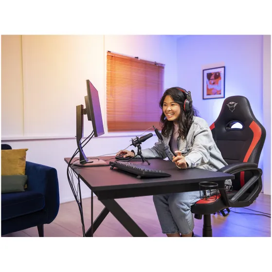 Trust GXT 232 Mantis Microfoon - Gaming & Streamen Zwart