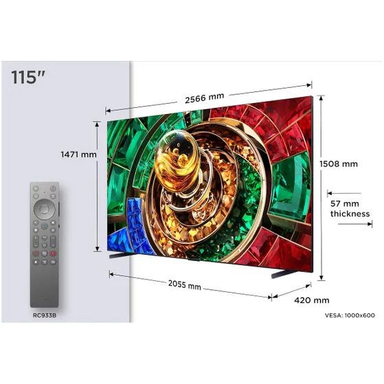 TCL RGB MINI LED 115RM9L (2026)