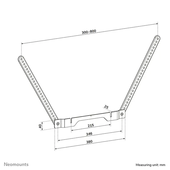 Neomounts TV mount for Sonos Ray Zwart