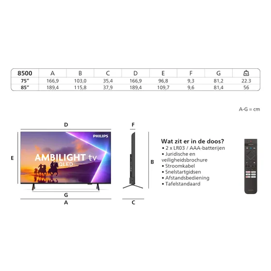 Philips 75PUS8500 Ambilight (2025)