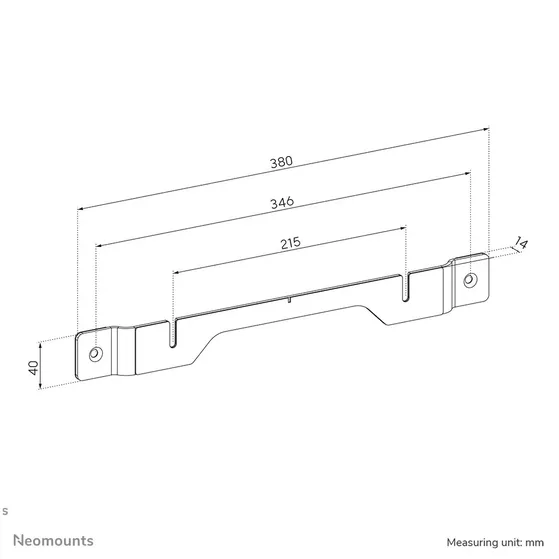 Neomounts Wall mount for Sonos Ray Zwart