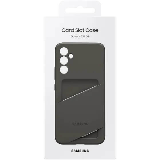 Samsung Samsung Galaxy A34 Card Slot Case Zwart