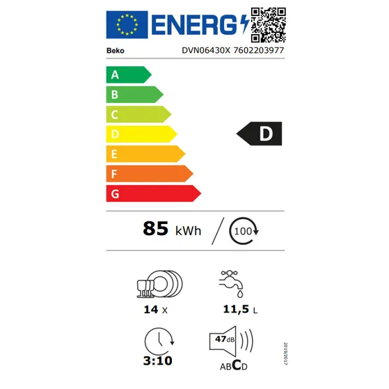 Beko DVN06430X Inox