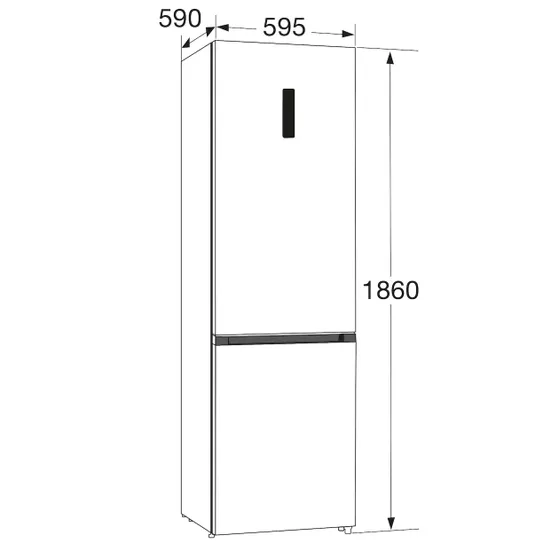 Hisense RB390N4BFC Zwart