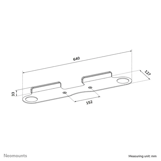 Neomounts Wall mount for Sonos Beam Zwart