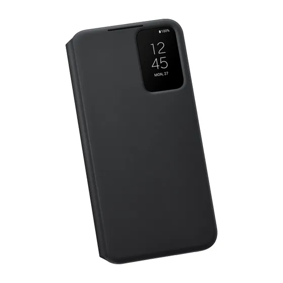 Samsung Galaxy S22 Plus Clear View Book Case Zwart