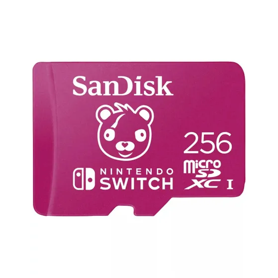 SanDisk MicroSDXC Extreme Gaming 256GB Nintendo licensed Fortnite Cuddle team