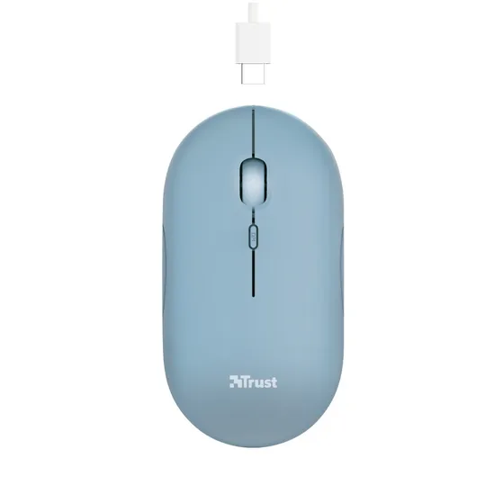 Trust PUCK WIRELESS RECHARGABLE MOUSE Blauw