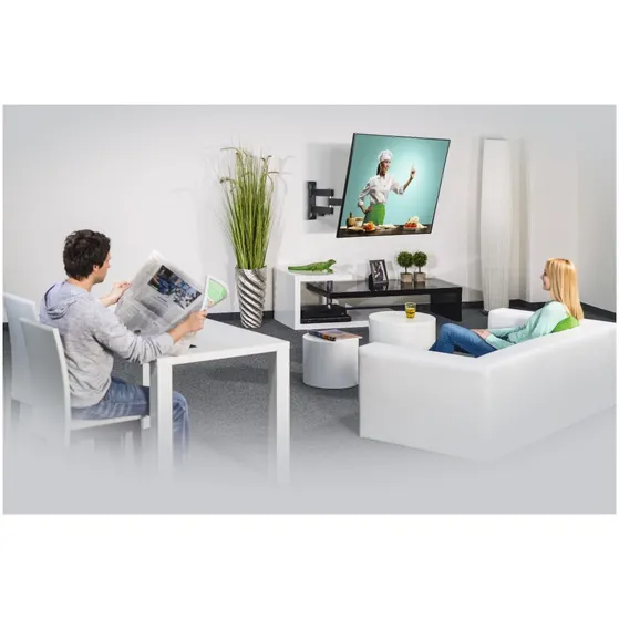 Hama TV Wall Bracket Swivel Tilt Pull-out 122 cm (48) tot 20 kg Zwart