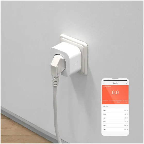 Nedis SmartLife Slimme Stekker | Zigbee 3.0 | Energiemeter | 3680 W | Hybrid (CEE 7/7) | Android / IOS