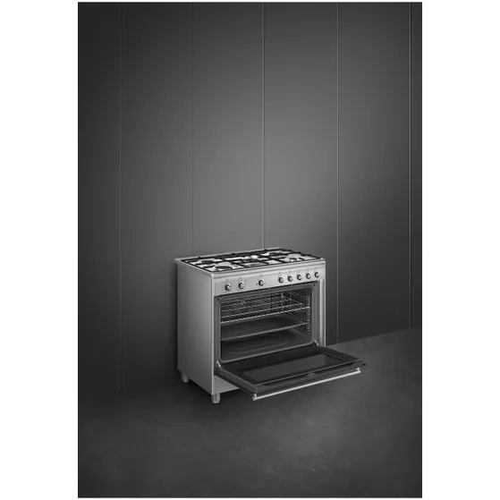 Smeg C6GMMBNLK2 Mat zwart