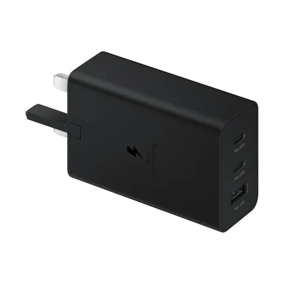 Samsung 65W Power Adapter Trio Zwart