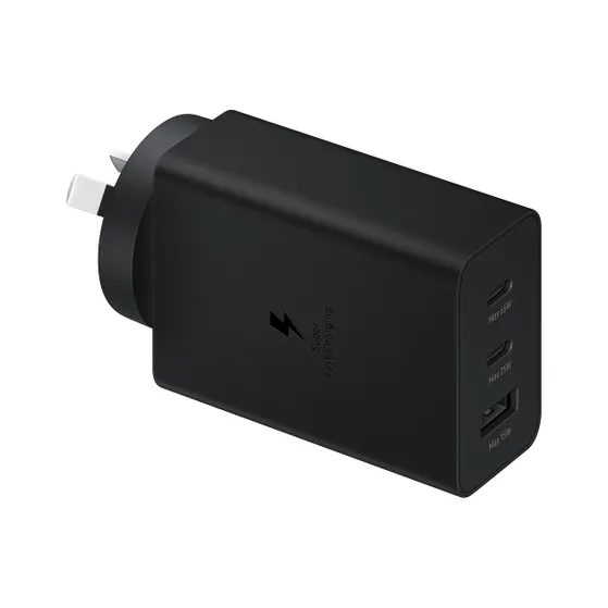 Samsung 65W Power Adapter Trio Zwart
