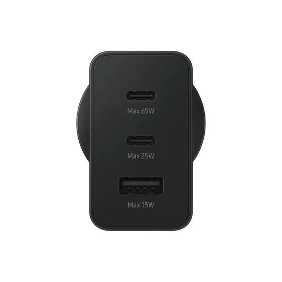 Samsung 65W Power Adapter Trio Zwart