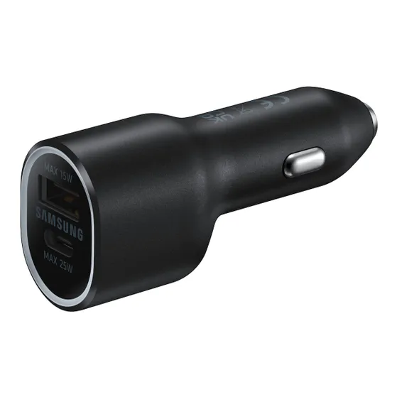 Samsung 40W Car Charger Zwart
