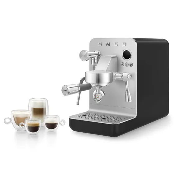 Smeg EMC02BLMEU Mat zwart