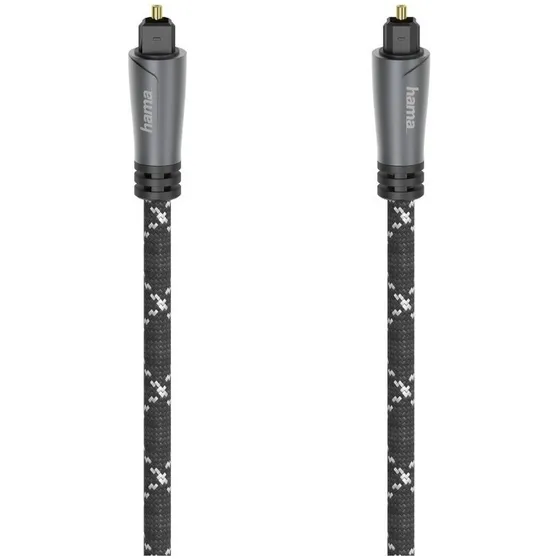 Hama Optische audiokabel, ODT-stekker (Toslink), metaal, 1,5 m