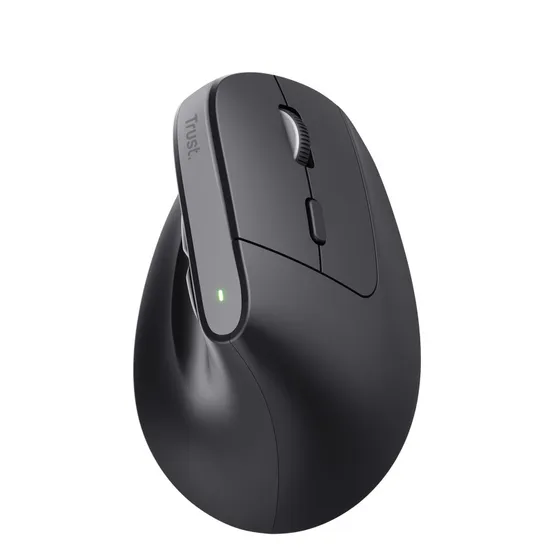 Trust BAYO+ ERGONOMIC WIRELESS MOUSE Zwart