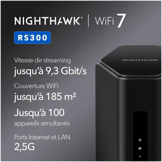 Netgear Nighthawk WiFi 7 Router RS300 (BE9300)
