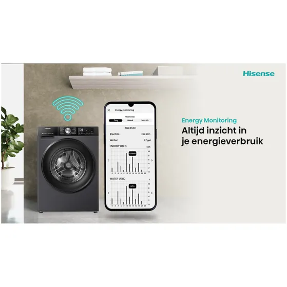 Hisense WD3S9043BB3 Zwart