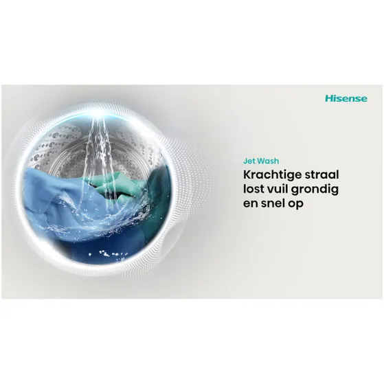 Hisense WD3S9043BB3 Zwart