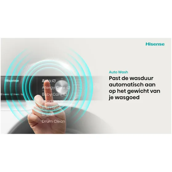 Hisense WD3S9043BB3 Zwart