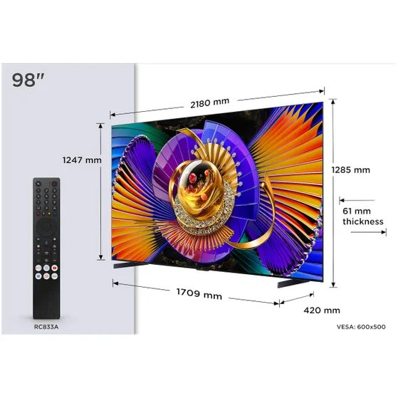 TCL SQD  MINI LED 98MSQLED85L (2026)